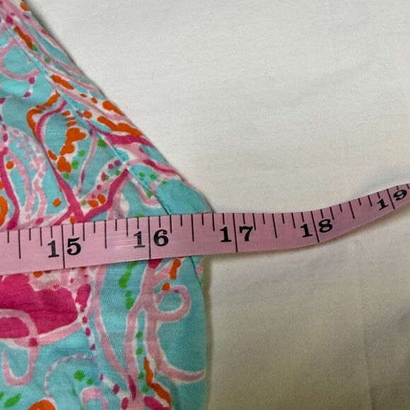 Lilly Pulitzer Hartley Tank Jellies Be Jammin Print Small EUC - Picture 9 of 9